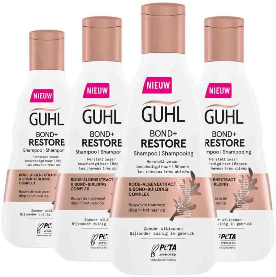 Guhl Shampoo Bond+ Restore 4x250ml