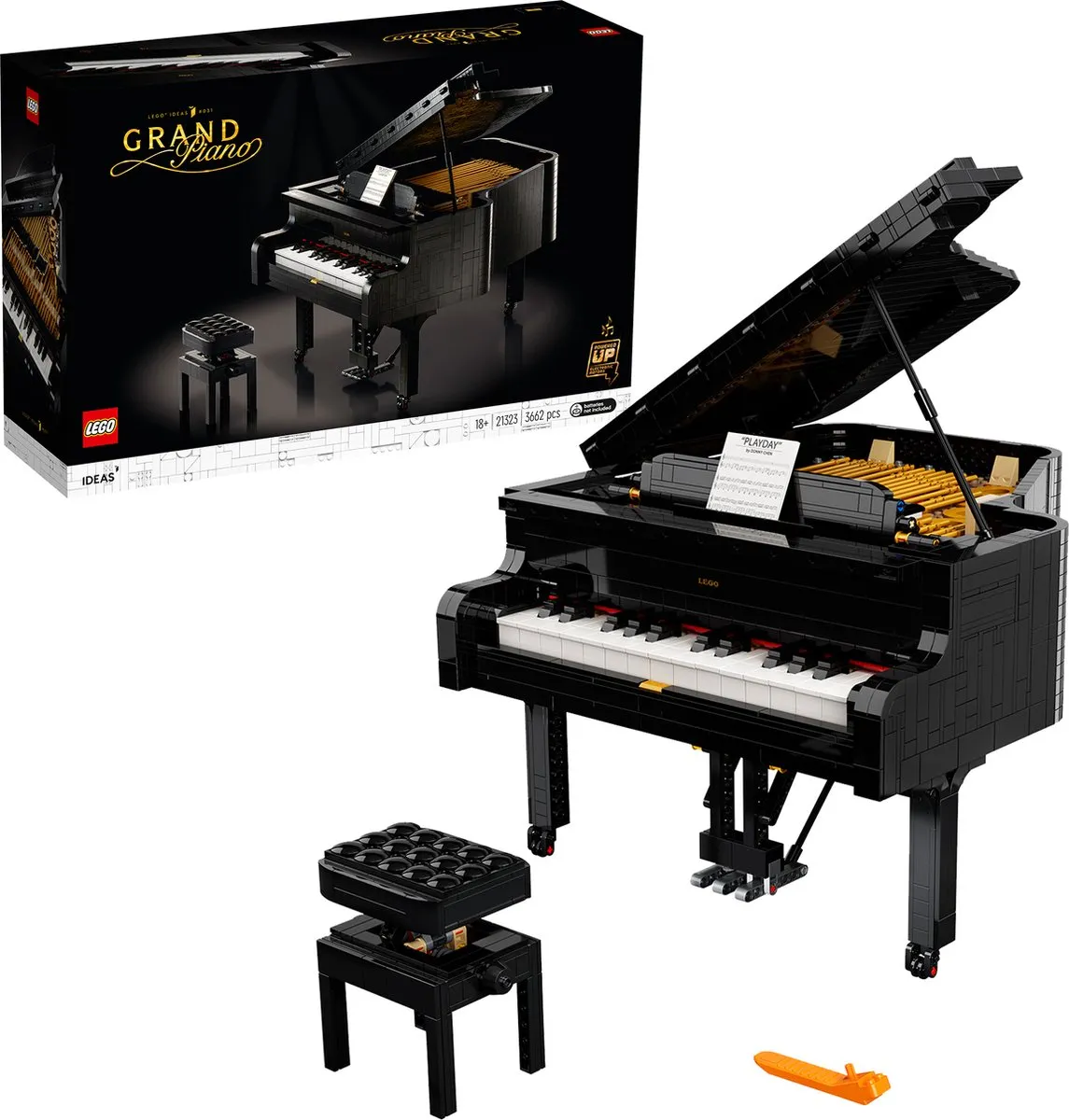 LEGO Ideas Vleugelpiano 21323 - 3662 Stukken - afbeelding 2 van 6