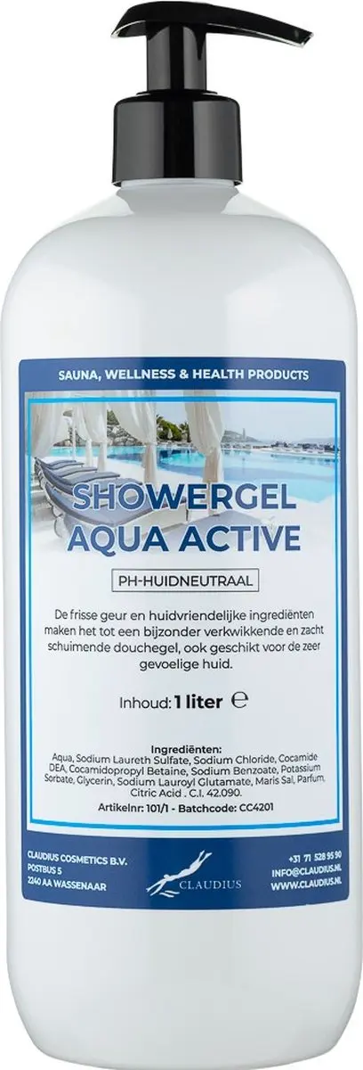 Splashbox Cosmetics Douchegel Aqua Active 1L