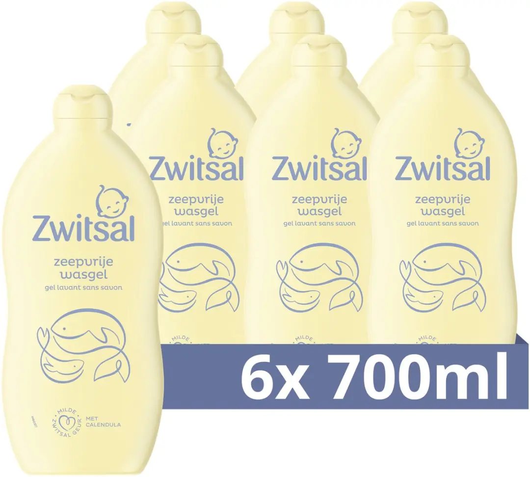 Zwitsal Zeepvrije Wasgel Baby 700ml