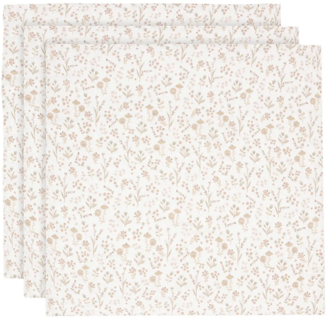 Jollein Hydrofiele Doek Small 70x70cm - 3 Stuks Bloomy - afbeelding 6 van 6