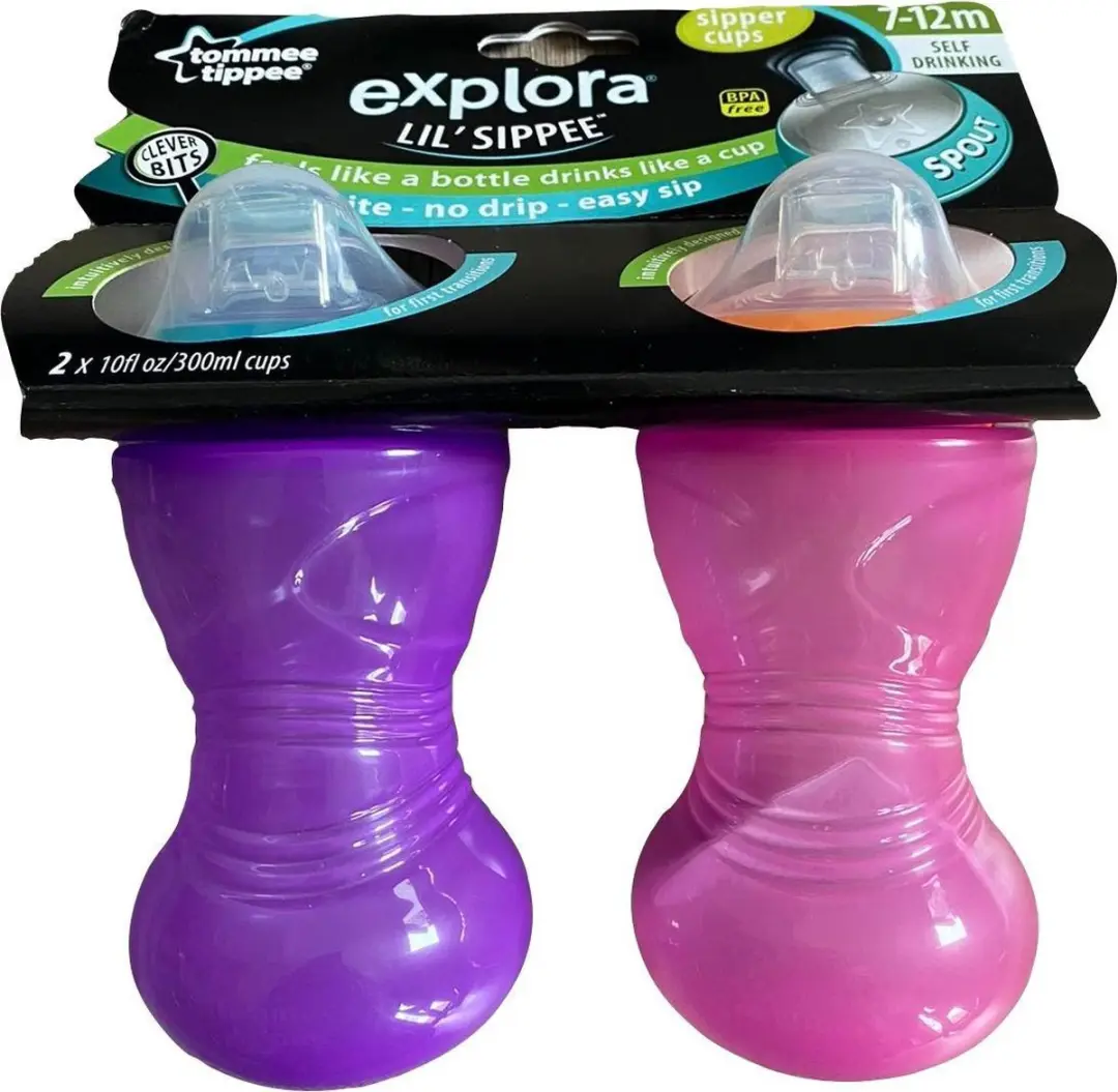 Tommee Tippee Anti-lek Bekers 2x300ml - Mix van kleuren