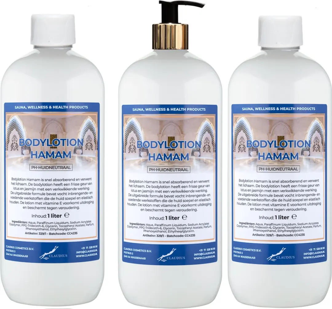 Splashbox Cosmetics Hamam Bodylotion 3L - 3 Stuks