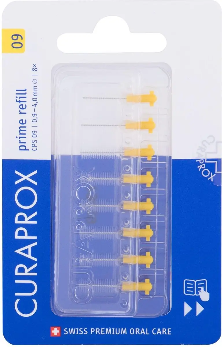 Curaprox Interdentale Rager Prime Navulling CPS 09 Geel 4,0mm