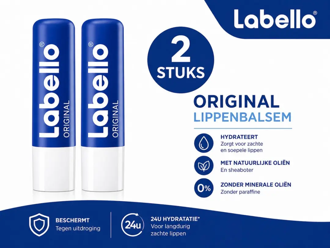 Labello Original Blauw Voordeelset - 2 Stuks