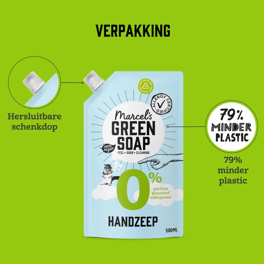 Marcel's Green Soap Handzeep Navulling 500ml - 6 Stuks