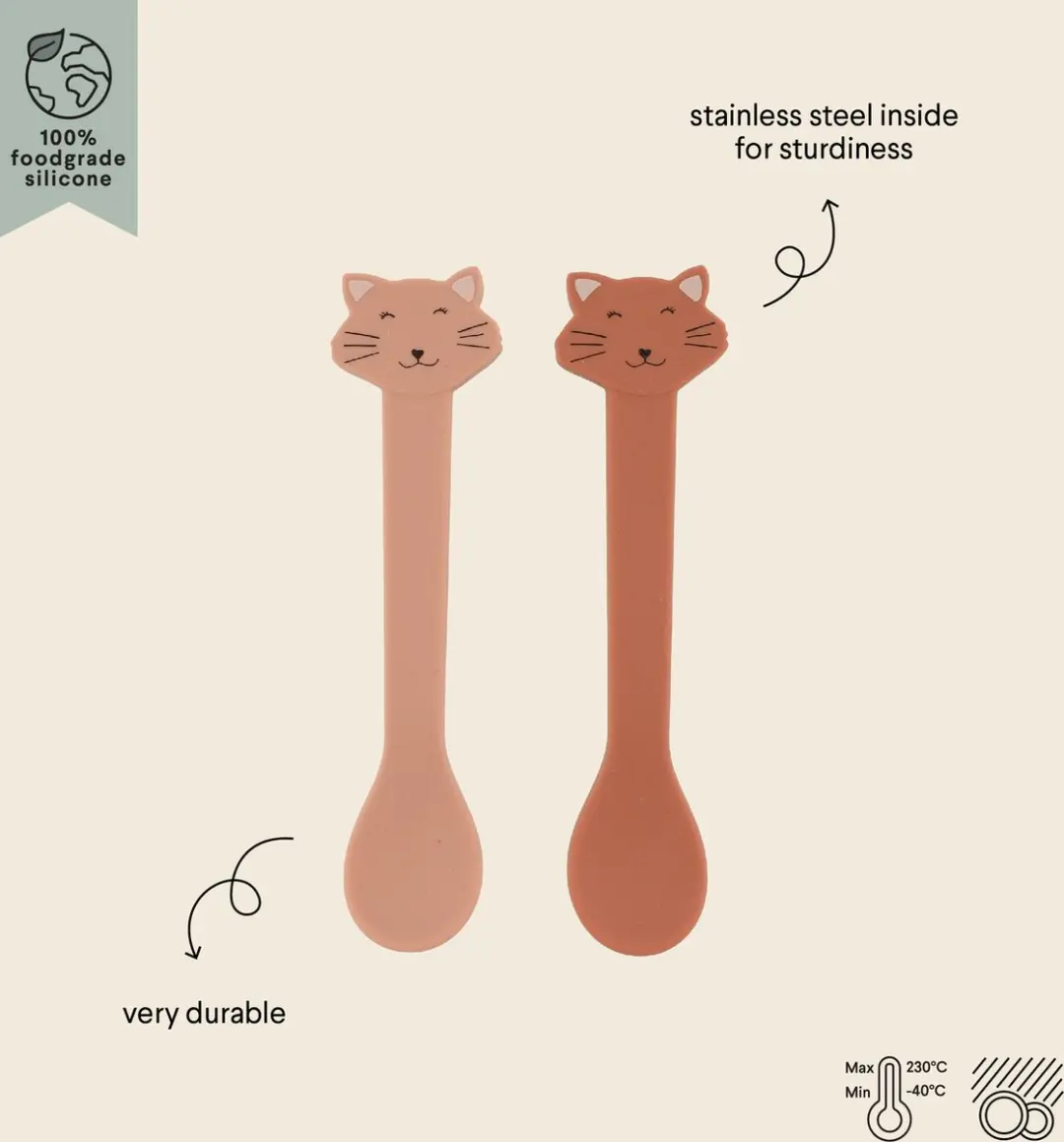 Trixie Silicone Lepers 2-delig - Multi Color