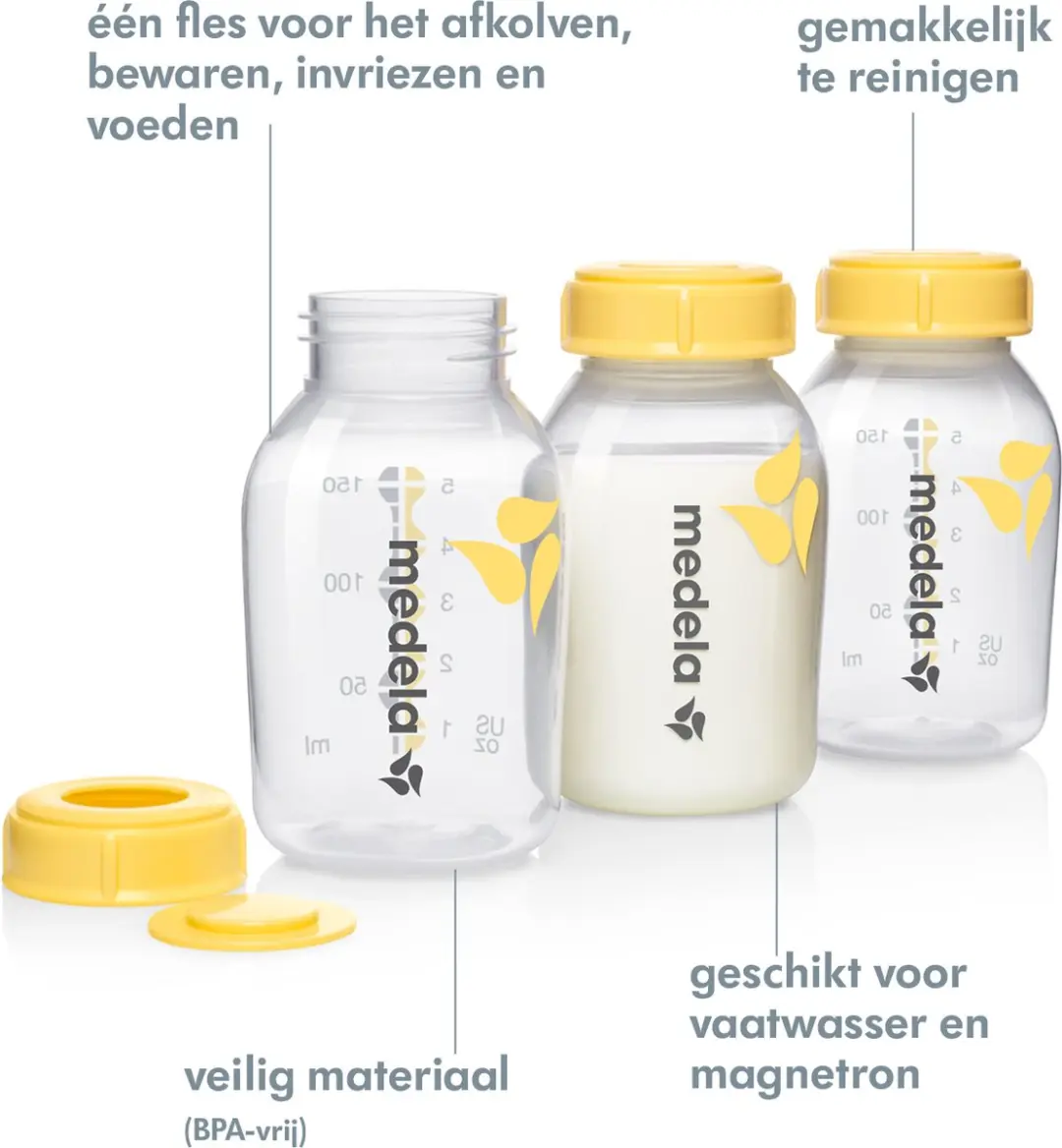 Medela Moedermelk Bewaarflesjes 150ml - Set van 3 - afbeelding 6 van 6