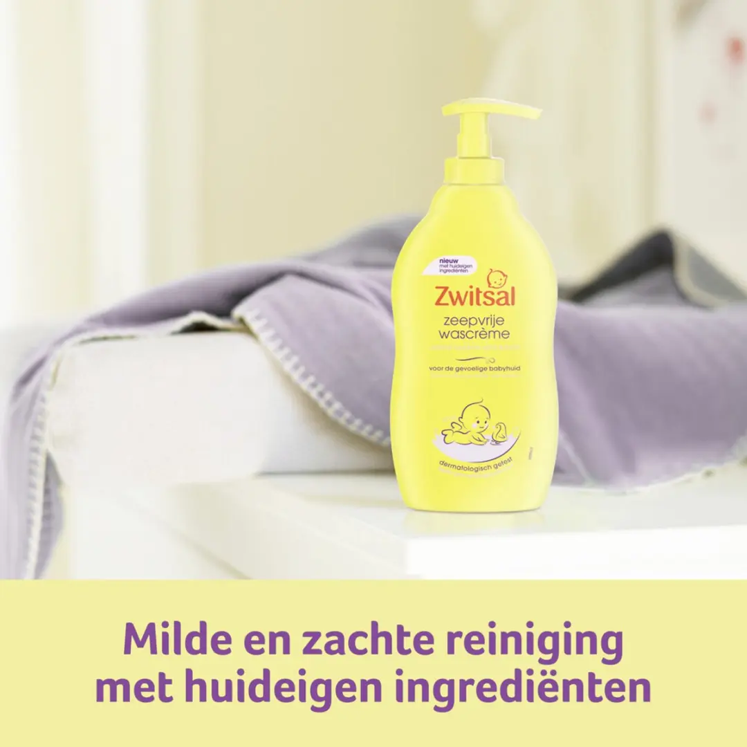 Zwitsal Zeepvrije Wascreme 2400ml - 6x400ml
