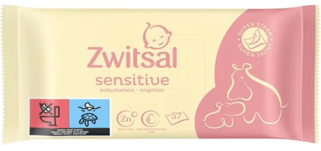 Zwitsal Billendoekjes Sensitive 57 Stuks
