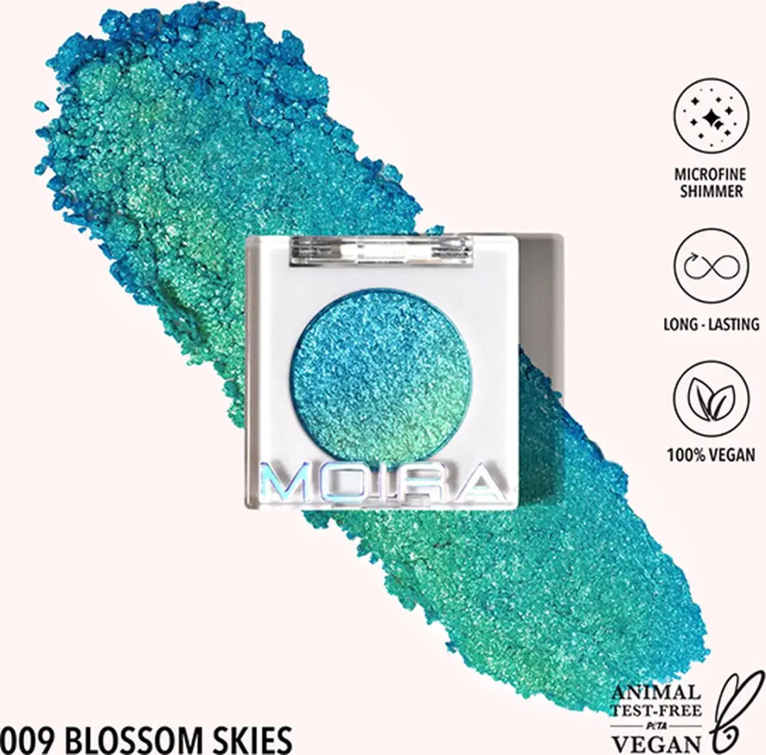 Moira Chroma Light Shadow Oogschaduw 1.4g - Blauw/Turquoise