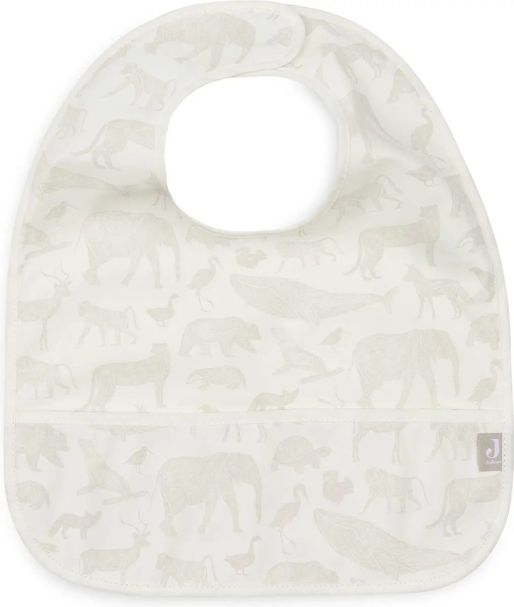 Jollein Slab Waterproof Animals Nougat - 2 Stuks
