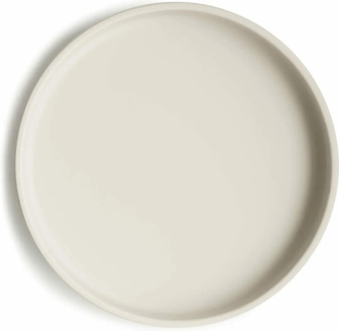 Mushie Silicone Bord met Zuignap - Ivory