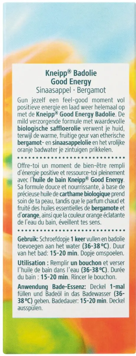 Kneipp Good Energy Badolie - 6x100ml