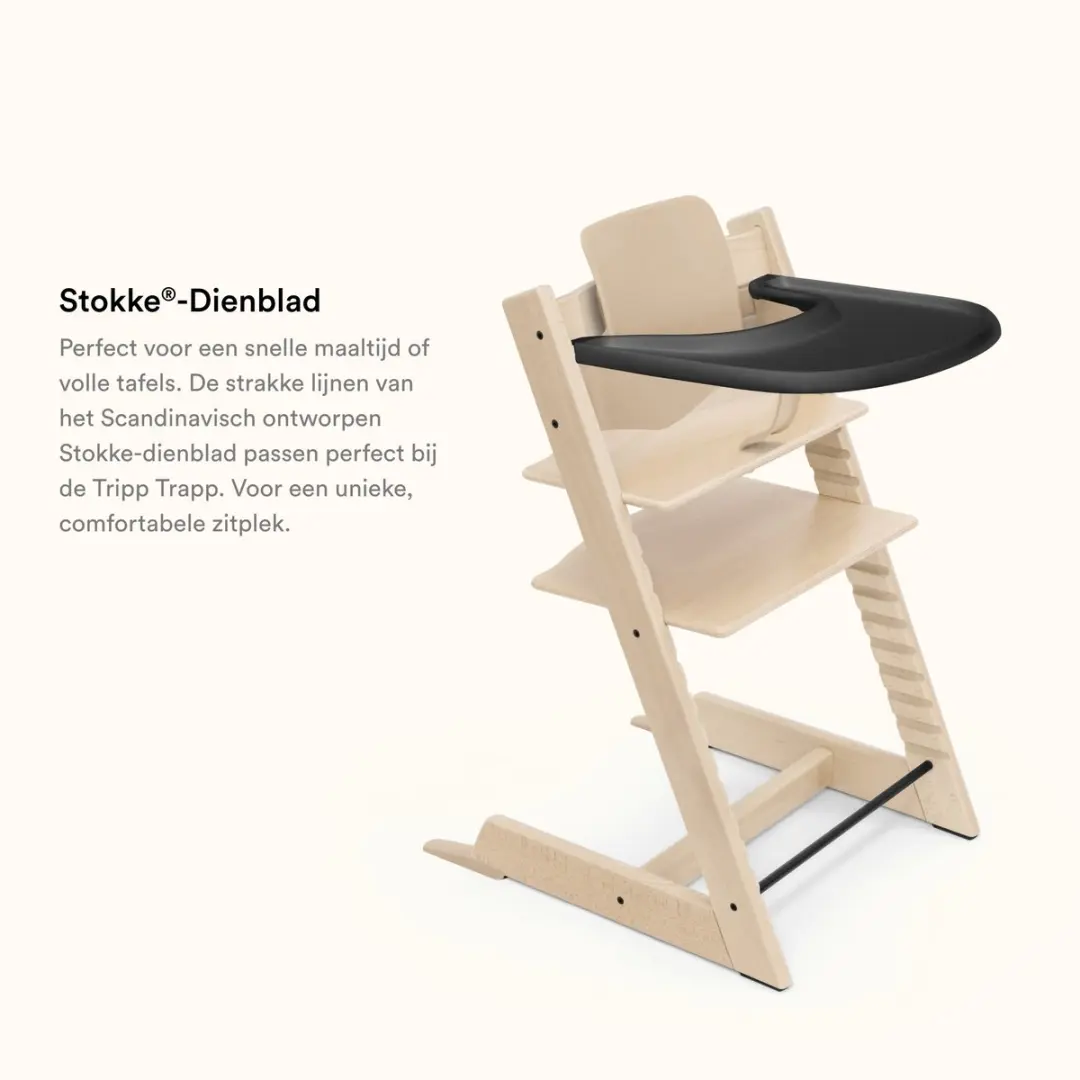 Stokke Tripp Trapp Dienblad - Zwart - BPA-vrij