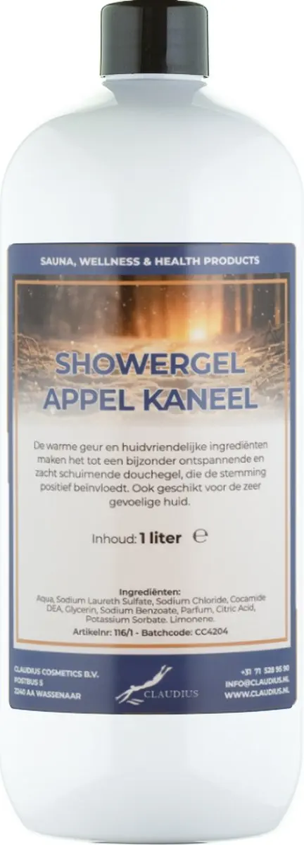 Splashbox Cosmetics Douchegel Appel-Kaneel 1L