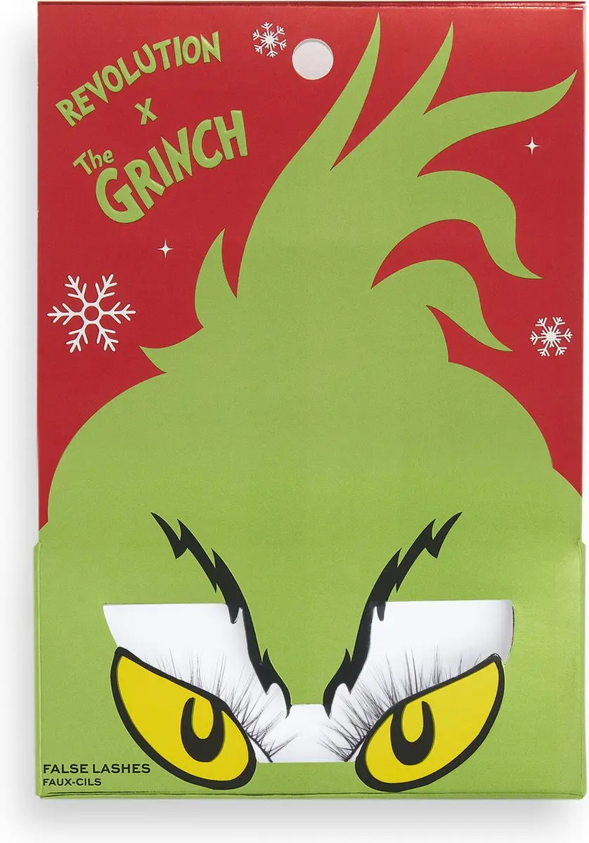 Makeup Revolution x The Grinch Grinch Please Nepwimpers - 2 Stuks - Zwart