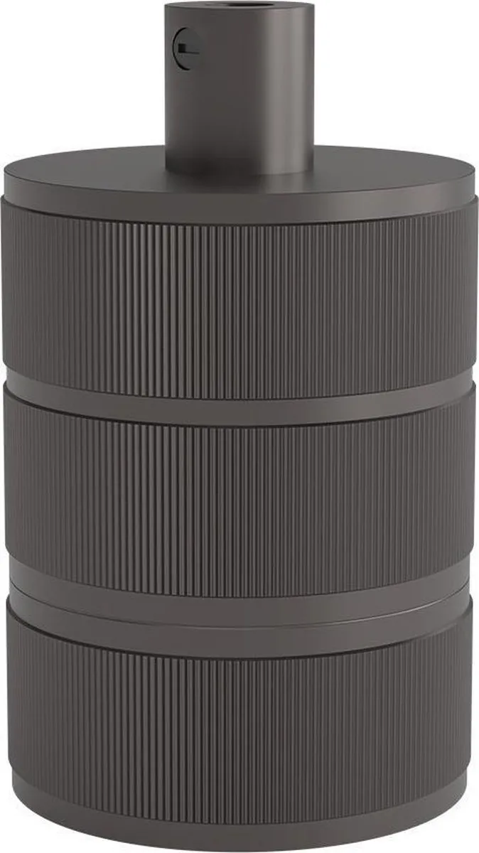 Calex Lamphouder E27 Aluminium 3 Rings Mat Parelzwart