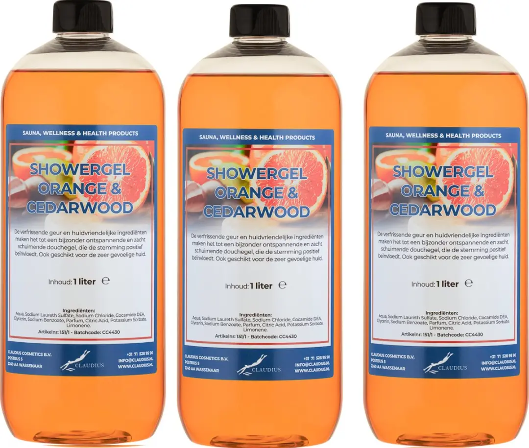 Splashbox Cosmetics Handzeep Sweet Orange & Cedarwood 3x1L