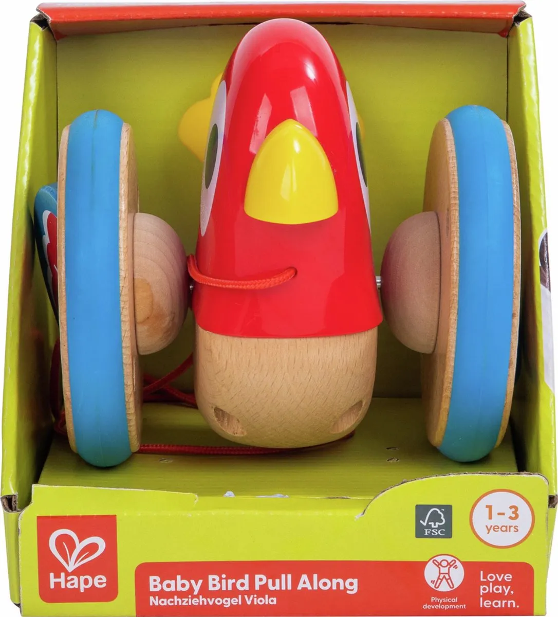 Hape Nachziehvogel Viola - 1 Stuk - Veelkleurig - afbeelding 6 van 6