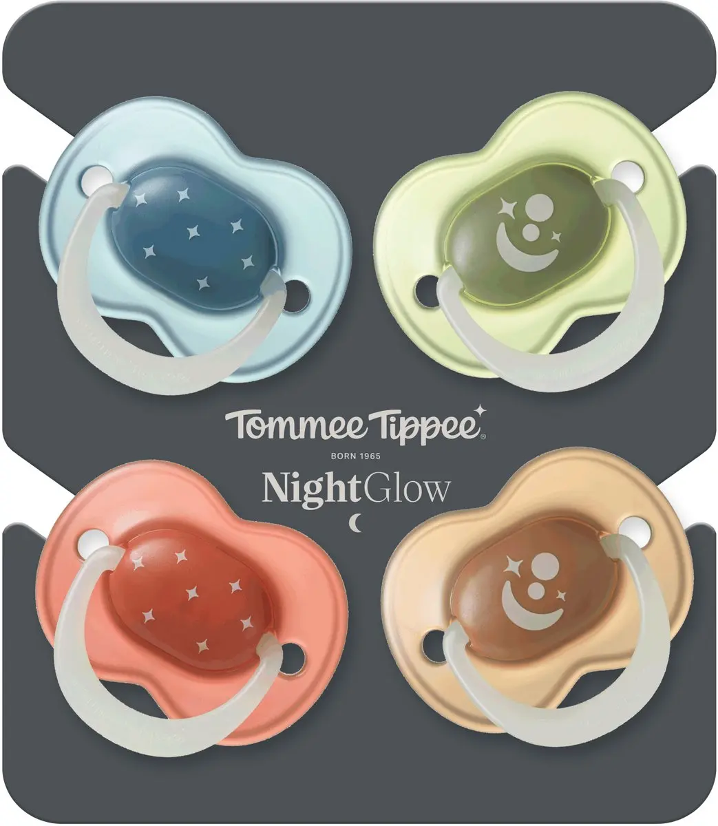 Tommee Tippee NightGlow Fopspeen 6-18 maanden - 4 Stuks - Orthodontisch - afbeelding 6 van 6