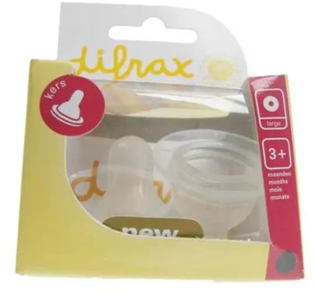 Difrax Flessenspeen Natural Large - 4 Stuks