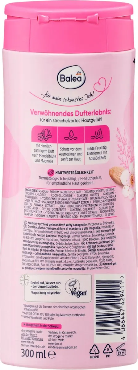 Balea Douchegel Amandelbloesem & Magnolia 300ml
