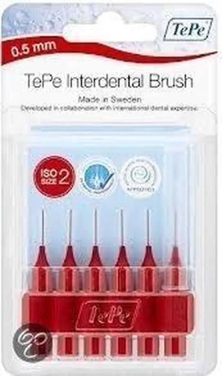 TePe Interdentale Ragers Origineel Rood 0,5mm - 6 Stuks