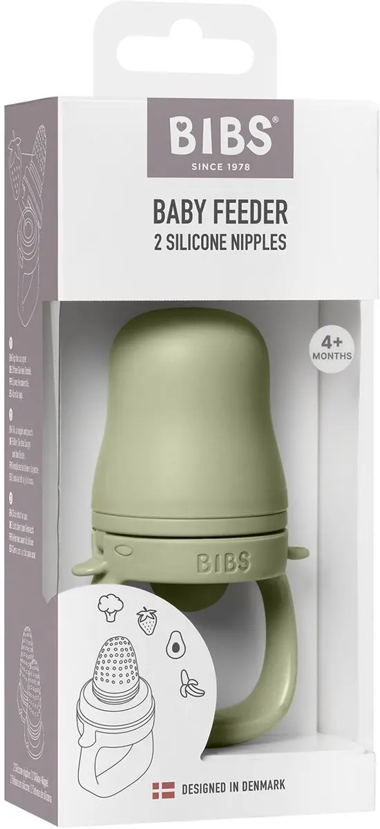 BIBS Baby Feeder Sage - Siliconen Speen 4+ Maanden
