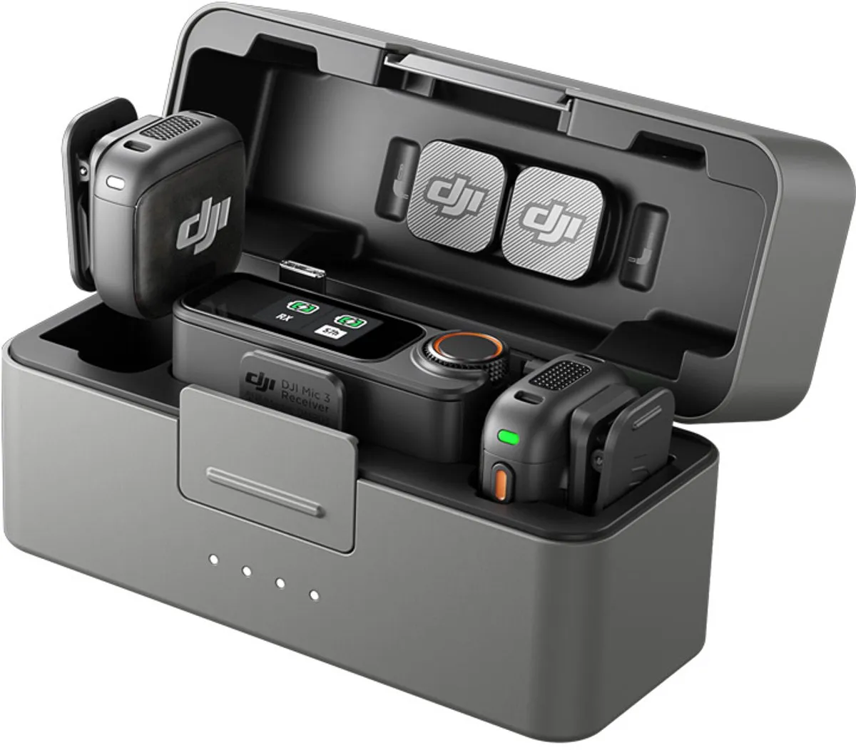 DJI Mic 3 Hoofdtelefoon 2 Tx 1 Rx - Zwart