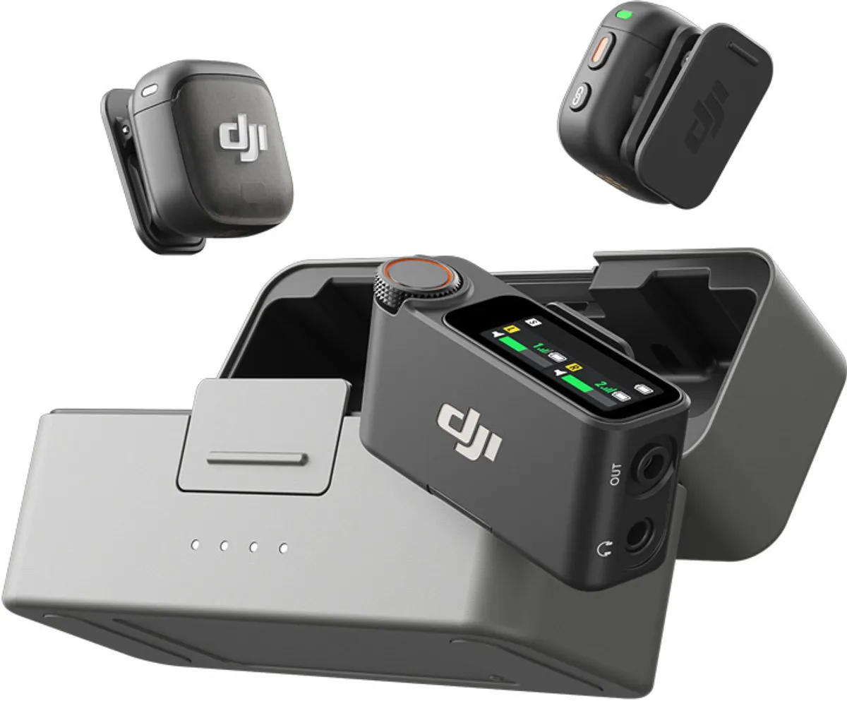 DJI Mic 3 Hoofdtelefoon 2 Tx 1 Rx - Zwart