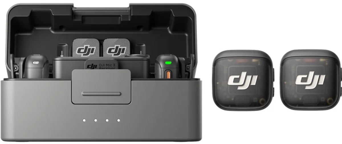 DJI Mic 3 Hoofdtelefoon 2 Tx 1 Rx - Zwart