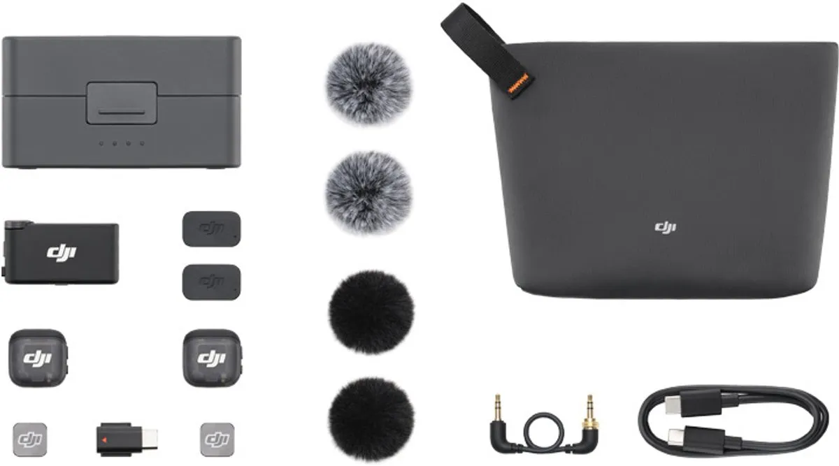 DJI Mic 3 Hoofdtelefoon 2 Tx 1 Rx