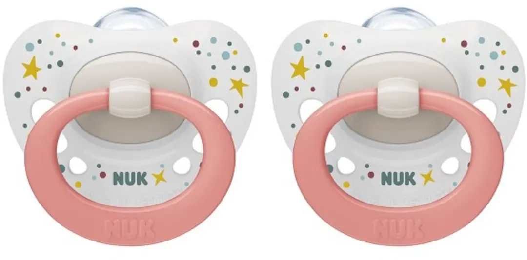 NUK Classic Siliconen Fopspenen 0-6 Maanden - 2 Stuks