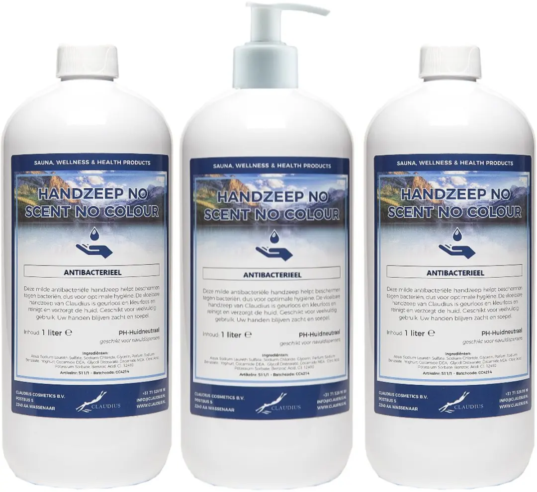 Splashbox Cosmetics Handzeep No Scent No Colour 3x1L