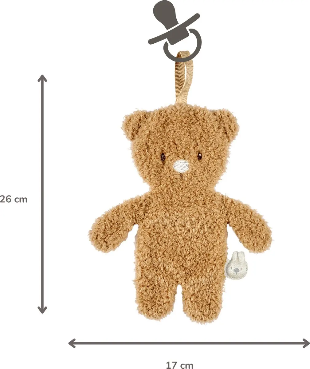 Nattou Teddy Fopspeenhouder 26cm - Beige