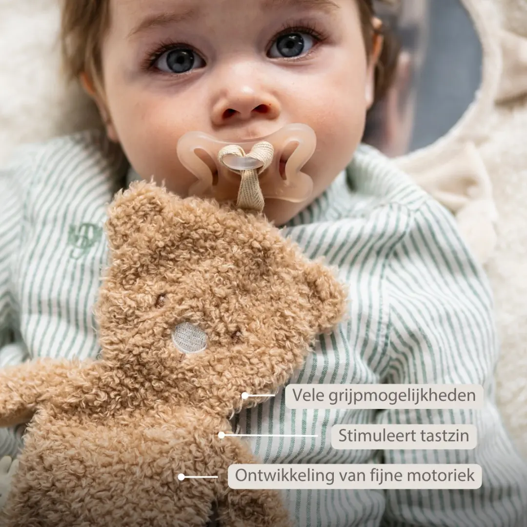 Nattou Teddy Fopspeenhouder 26cm - Beige