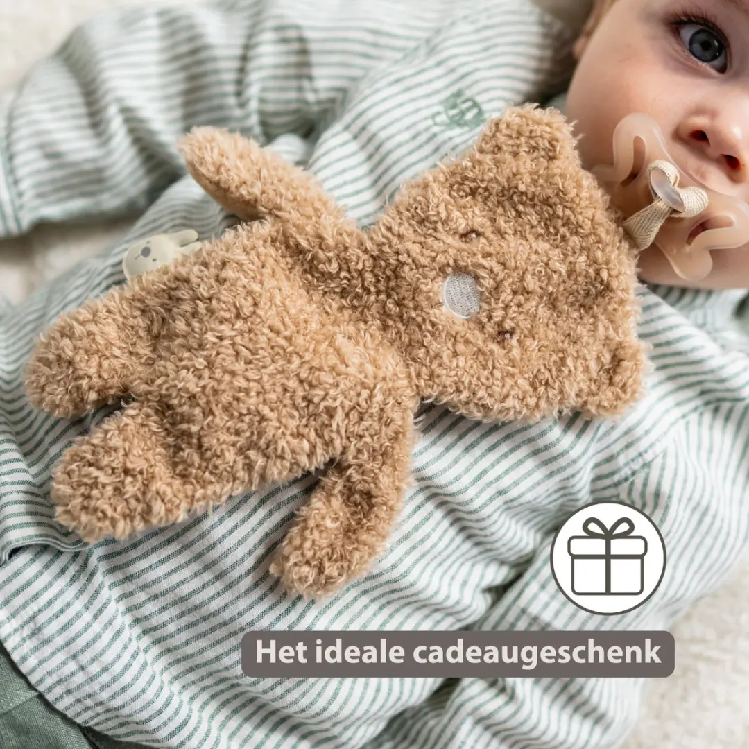 Nattou Teddy Fopspeenhouder 26cm - Beige - afbeelding 6 van 6