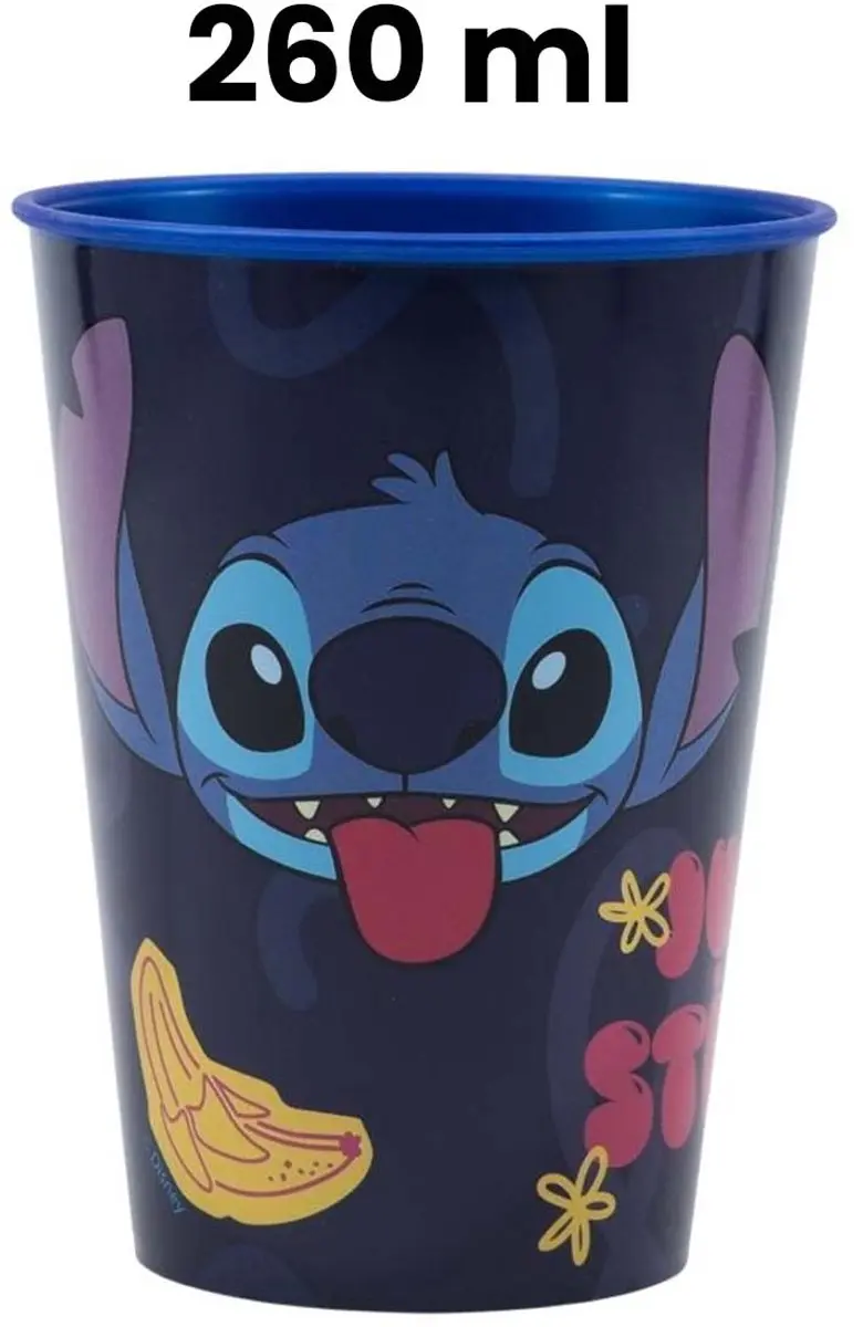 Disney Lilo & Stitch Kinderbeker 260ml - BPA-vrij - Blauw