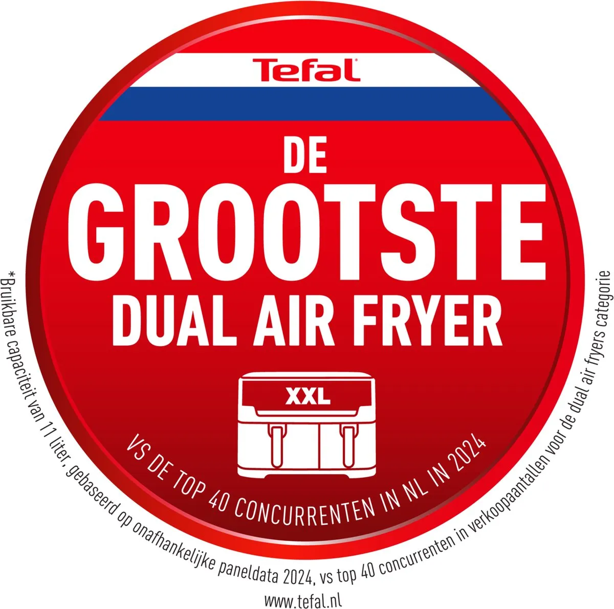 Tefal Easy Fry Dual XXL EY9428 Airfryer - 11L - Zwart