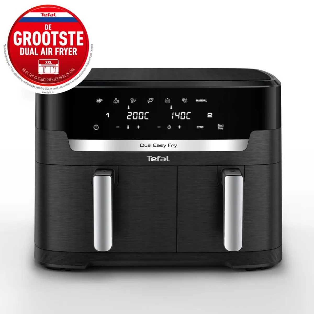 Tefal Easy Fry Dual XXL EY9428 Airfryer - 11L - Zwart