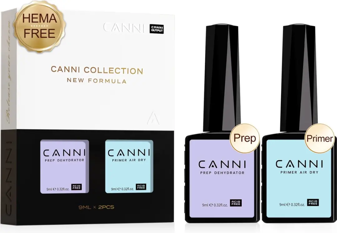 Canni Nail Dehydrator & Primer 18ml - 2 Stuks