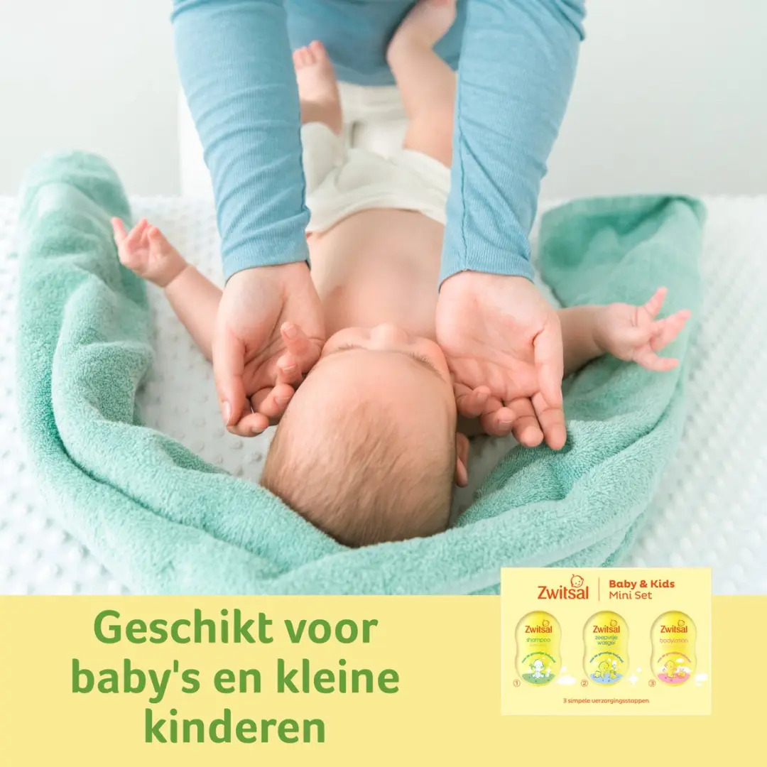 Zwitsal Essentials Kraamcadeau Huidlotion 3x200ml - Geel