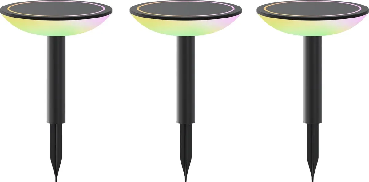 Calex Smart Outdoor Padverlichting RGB/Wit - Set van 3