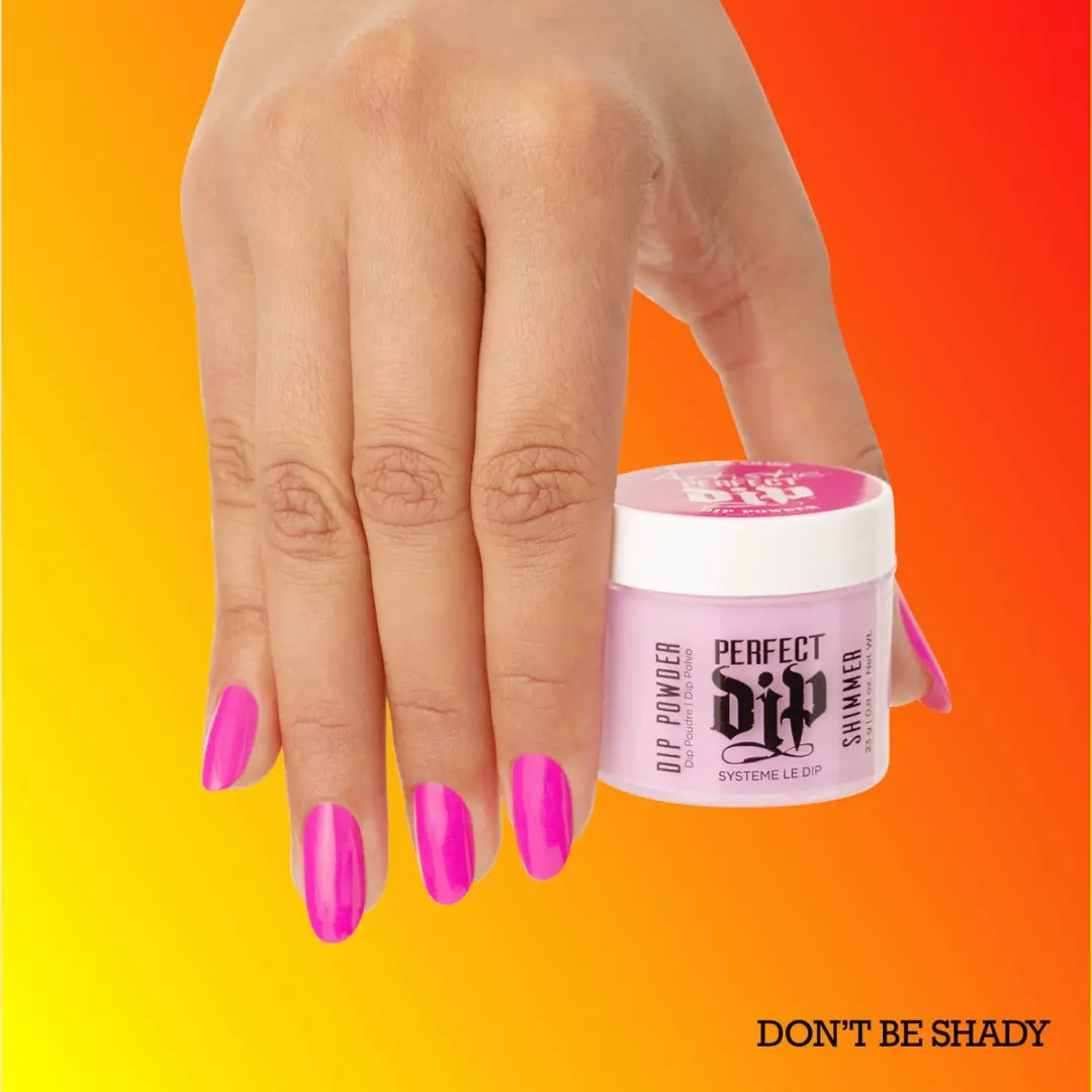 Artistic Nail Design Perfect Dip Poeder 'DON'T BE SHADY' - 23g - Fuchsia Neon Shimmer