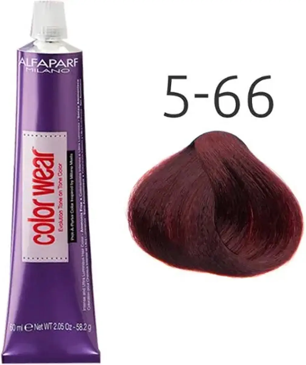 ALFAPARF Color Wear 5.66 Rood - 60ml