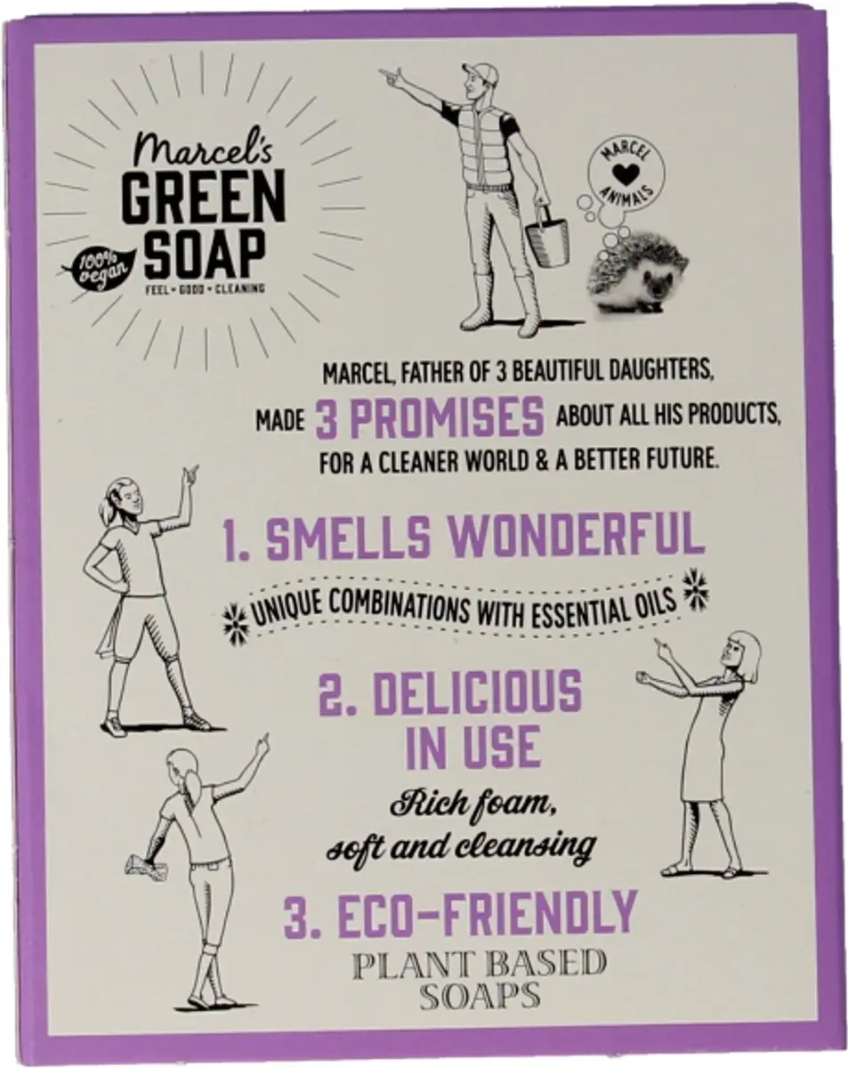 Marcel's Green Soap Handzeep Bar Lavendel & Rozemarijn 90g