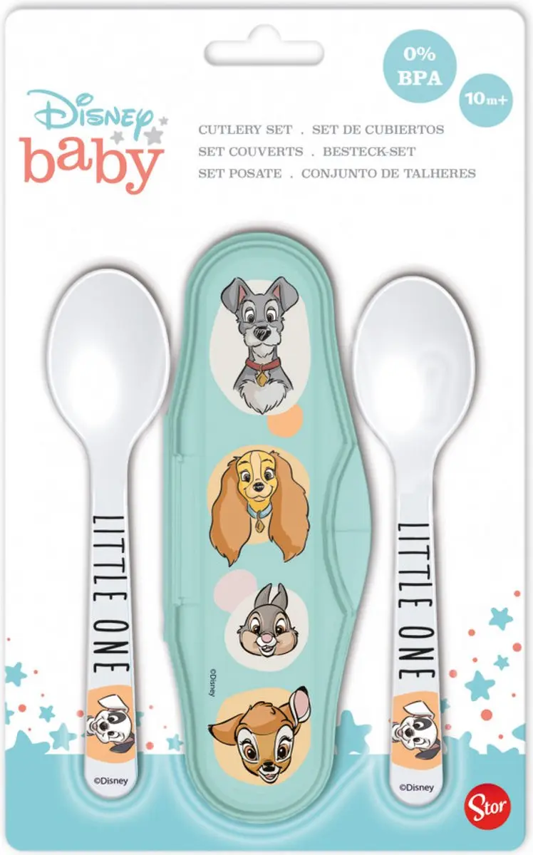 Disney Baby Reisbestekset - 3-delig - Blauw/Wit