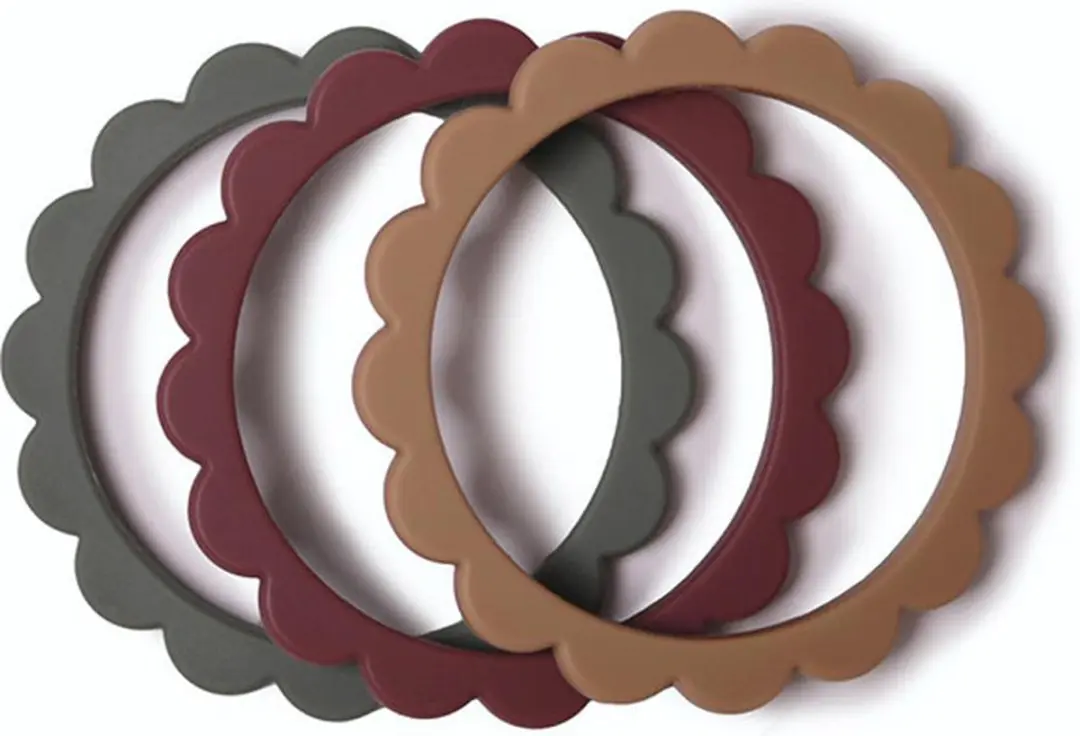 Mushie Flower Bijtring Armband - Dried Thyme Mix