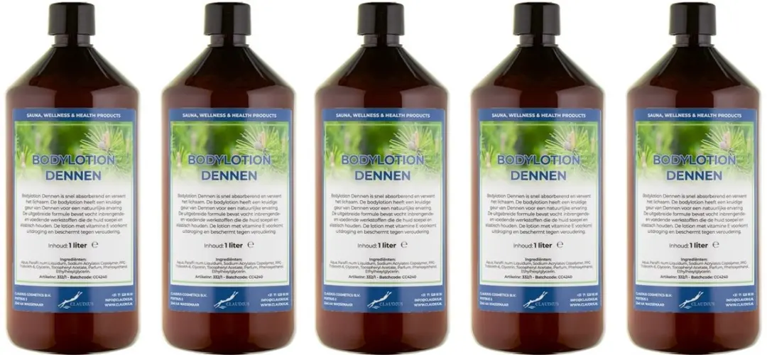 Splashbox Cosmetics Dennen Bodylotion 5 Liter - 5 Stuks